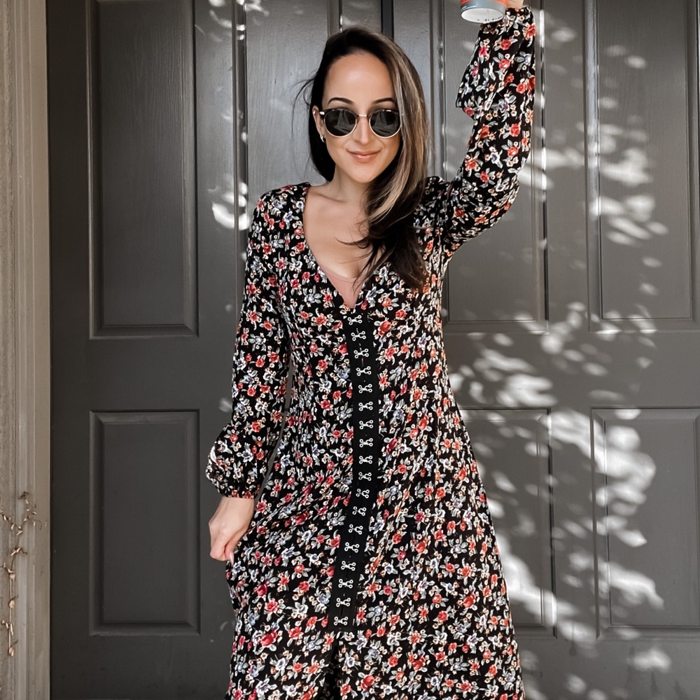 Where is my rose hook and eye midi dress